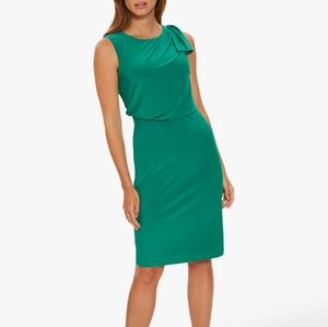 Diane von Furstenberg Emerald Silk Cocktail Dress